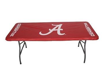 Alabama Crimson Tide Red  30”x 72" Fitted Plastic Table Covers
