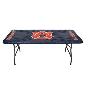 Auburn Tigers Blue  30" x 72" Fitted Plastic Table Covers