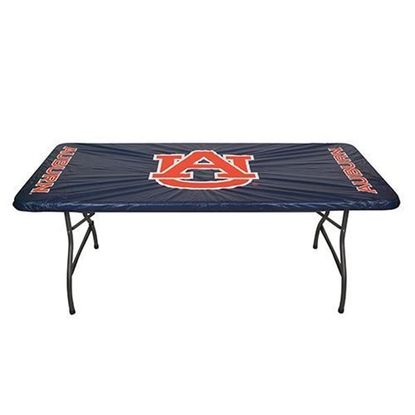 Auburn Tigers Blue  30”x 96" Fitted Plastic Table Covers