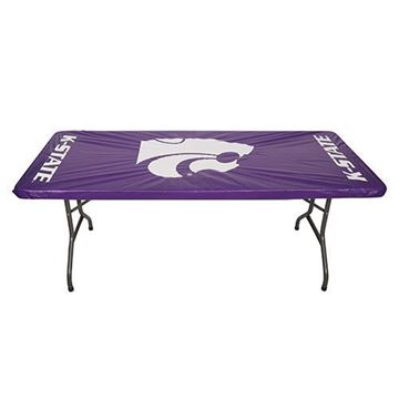Kansas State Wildcats-Purple 30”x 96" Fitted Plastic Table Covers