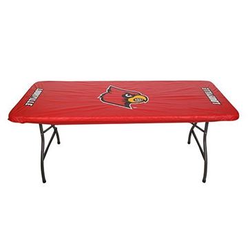 Louisville Cardinals Red 30”x 96" Fitted Table Cover