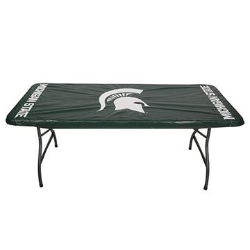 Michigan State Spartans-Green 30”x 96" Fitted Plastic Table Covers