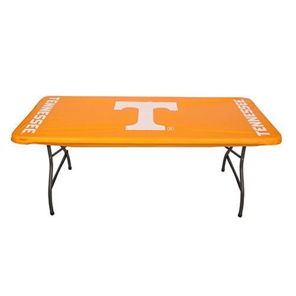 Auburn Tigers Blue Fitted Plastic Table, Plastic Rectangular Table Covers With Elastic