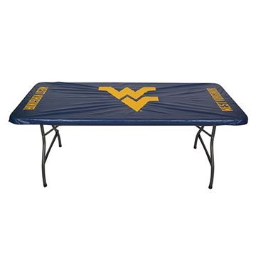 West Virginia Mountaineers-Blue  30”x 72" Fitted Plastic Table Covers