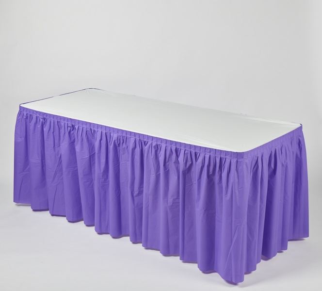 KwikSkirts Plastic Table Skirts 6 Feet Combo Set PackagedKwik