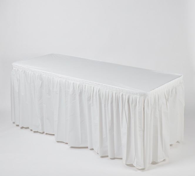 Kwik-Skirts - Plastic Table Skirts - Bulk-Kwik-Covers plastic with ...