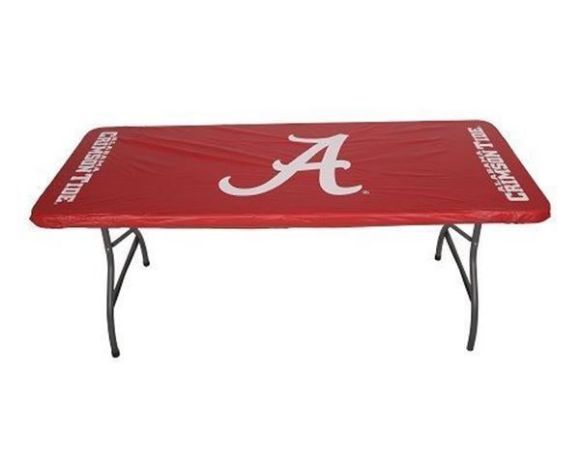 Alabama Crimson Tide Red  30”x72" Fitted Table Cover